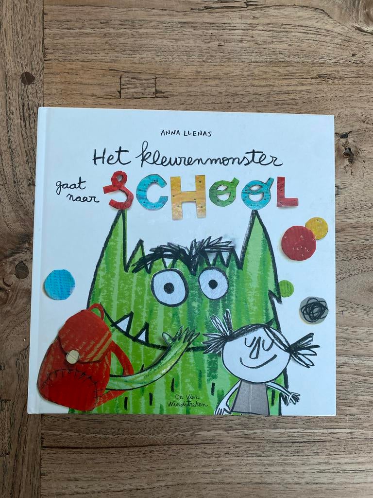 Het kleurenmonster gaat naar school, Anna LLenas, nieuwstaat, Ophalen of Verzenden, Zo goed als nieuw, Prentenboek