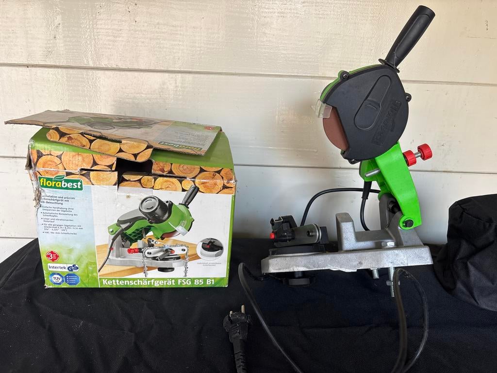 Florabest Kettingslijpmachine FSG 85 B1 - Zo goed als nieuw, Doe-het-zelf en Verbouw, Gereedschap | Schuurmachines, Zo goed als nieuw