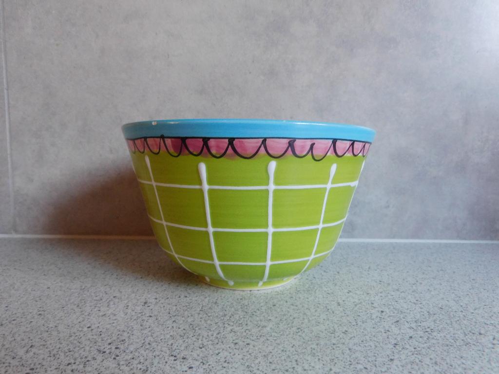 Kom 14 cm. Strik Ruit Groen Blond Amsterdam, Blond Amsterdam, Ophalen of Verzenden, Zo goed als nieuw, Kom(men)