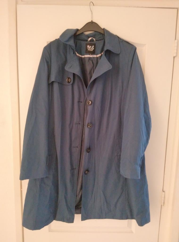 Damesjas mt 48 ms mode, Ophalen of Verzenden, Zo goed als nieuw, Blauw, Jas of Mantel