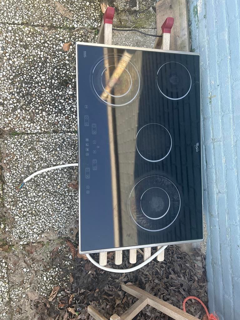 Whirlpool keramische kookplaat - 4 zones, Witgoed en Apparatuur, Kookplaten, Ophalen, Gebruikt, Keramisch, 4 kookzones