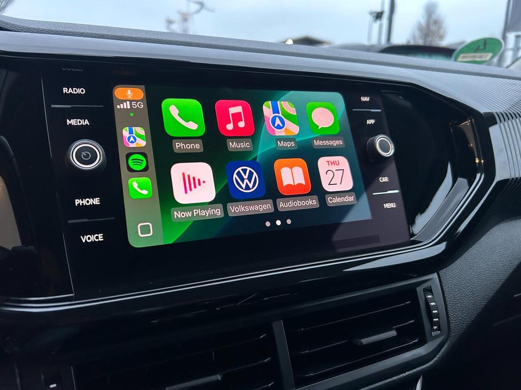 Volkswagen T-Cross 1.0 TSI Life Clima|ACC|Carplay|DealerOH!, 12 maanden, Gebruikt, Euro 6, Blauw