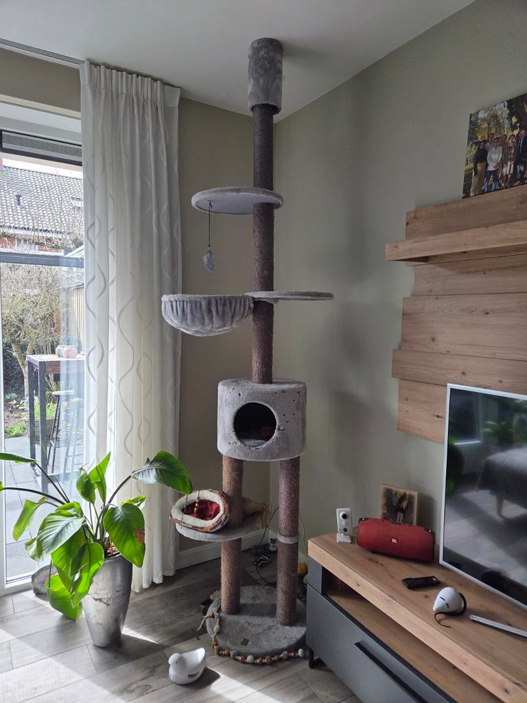 Katten krabpaal Anna grijs - Petrebels, Dieren en Toebehoren, Katten-accessoires, Ophalen