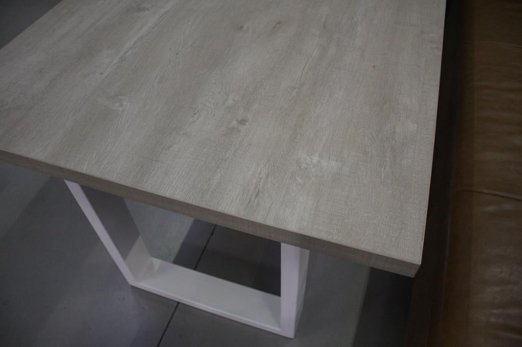 Mooie lichte tafel eettafel bureau wit hout 200x90 cm., Modern, Ophalen, Zo goed als nieuw