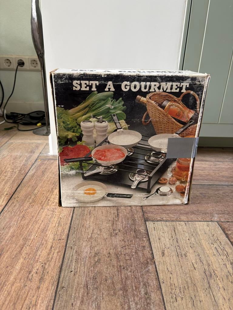 Ouderwetse gourmet set, Ophalen of Verzenden, Gebruikt, Minder dan 4 personen