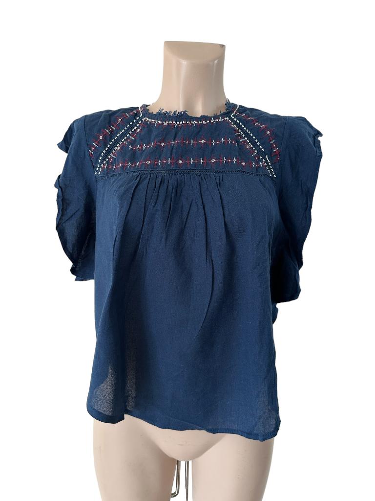 Bimba Y Lola top L, Blauw, Ophalen of Verzenden, Zo goed als nieuw, Zonder mouw