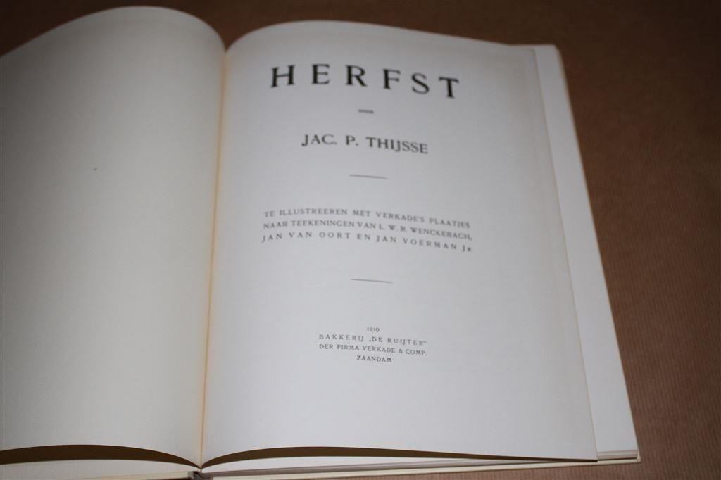 Herfst. Jac. P. Thijsse. Compleet plaatjesalbum., Ophalen of Verzenden, Gelezen