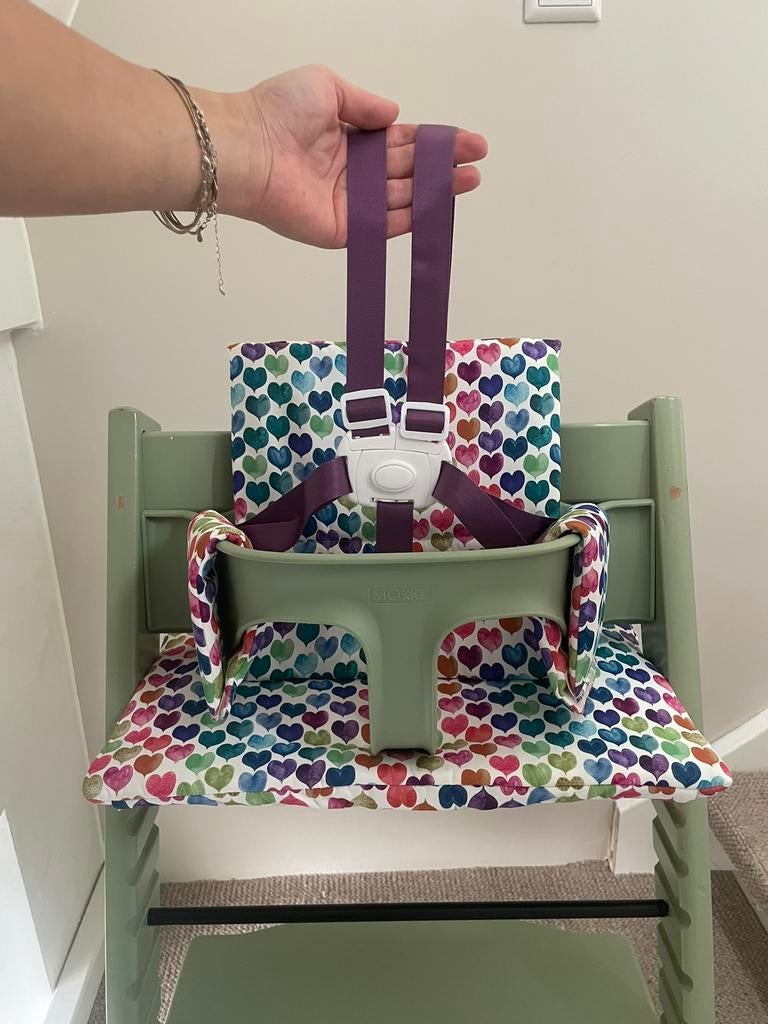 Nieuw paars Harnas tuigje compatibel Stokke Tripp Trapp, Ophalen of Verzenden, Nieuw, Meegroeistoel, Gordel(s)