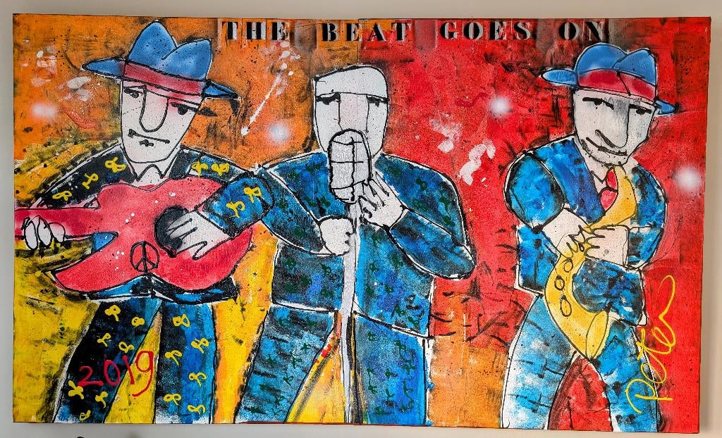'The Beat Goes On' (Peter, 2019) 200x100cm, Ophalen