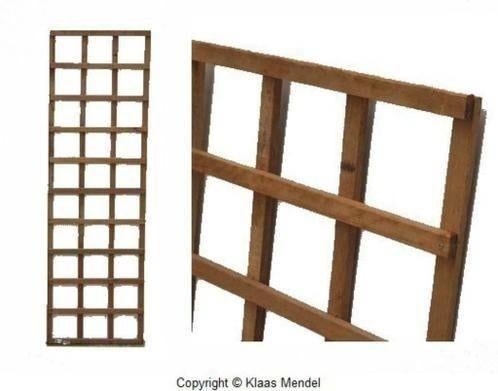 Trellisschermen Hardhout 56x180 cm, Ophalen, Minder dan 100 cm, Nieuw, 150 tot 200 cm