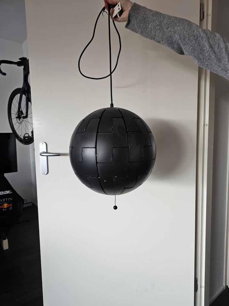 IKEA PS 2014 Hanglamp Zwart - 35 cm, Modern, Industrieel, Ophalen of Verzenden, Zo goed als nieuw, Metaal