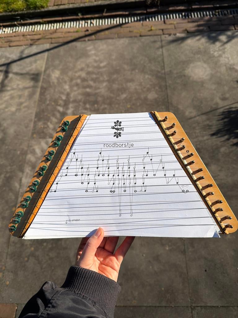 Tafelciter / Lap Harp met 5x bladmuziek - Zo goed als nieuw, Verzenden, Zo goed als nieuw, Citer