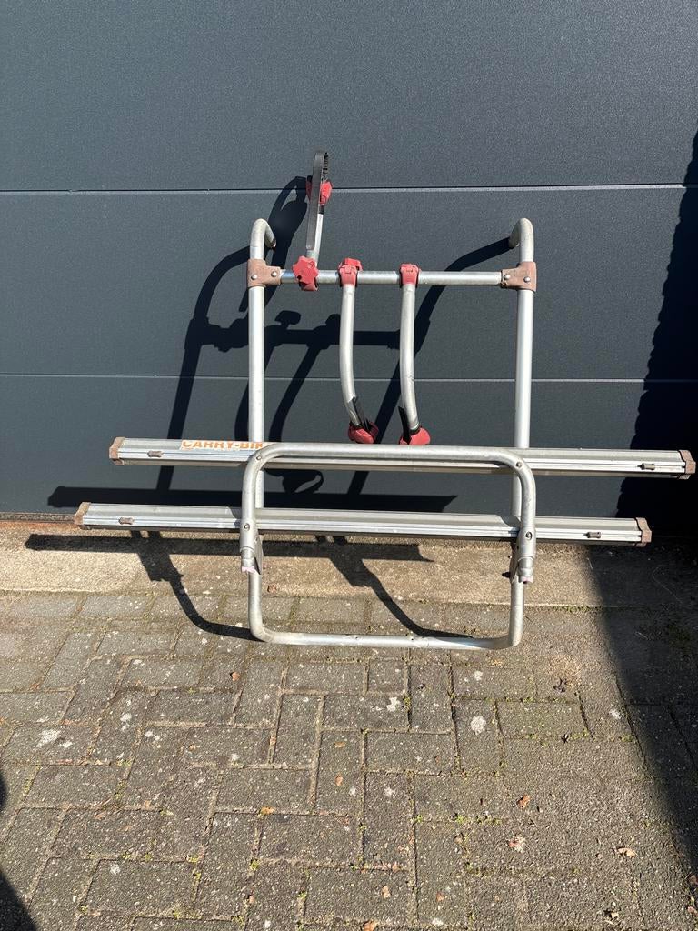 Fiamma Carry-Bike fietsenrek voor camper, Ophalen of Verzenden, 2 fietsen, Gebruikt, Achterklepdrager