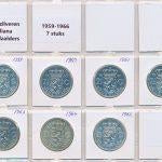 Nederland set 1959-1966 zilveren Juliana rijksdaalders