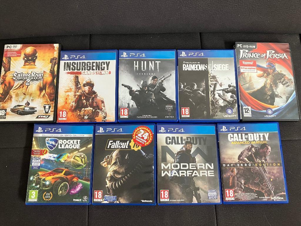 7 PS4 Games + 2 PC games, 1 speler, Ophalen of Verzenden, Zo goed als nieuw, Vanaf 18 jaar