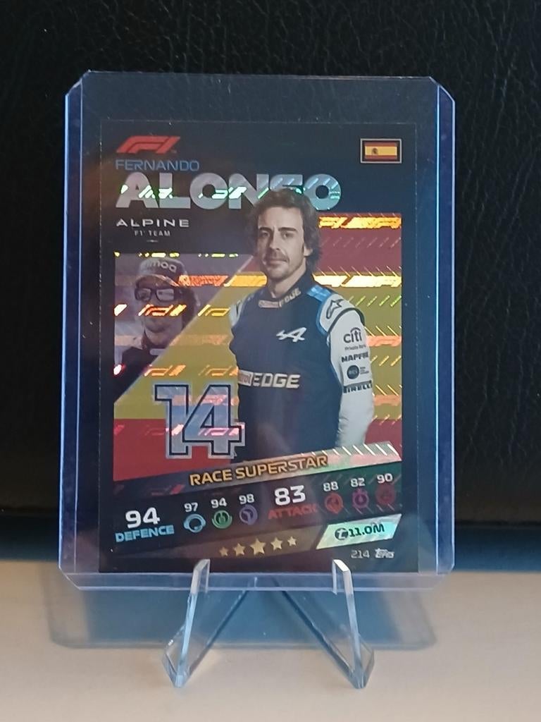 Fernando Alonso Topps Turbo Attax 2021 Race Superstar, Ophalen of Verzenden, Zo goed als nieuw, Overige sporten, Spelerskaart