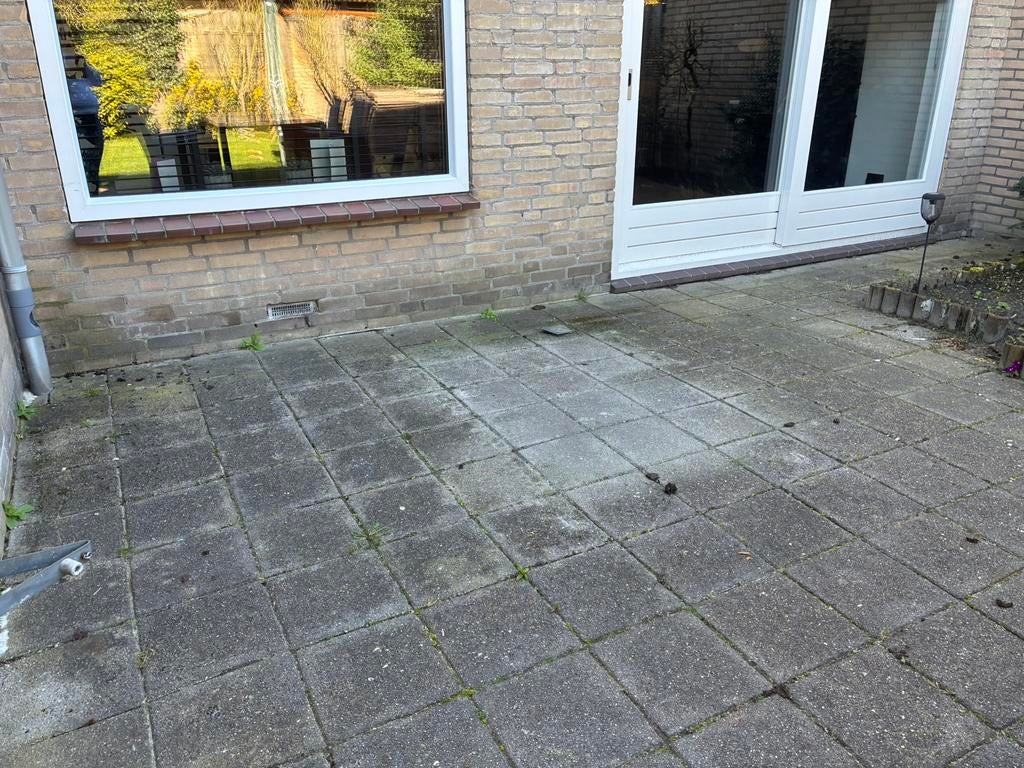 Gratis af te halen +- 34 m2 trettoirtegels 30x30 cm, Tuin en Terras, Ophalen, Gebruikt, 10 m² of meer, Beton