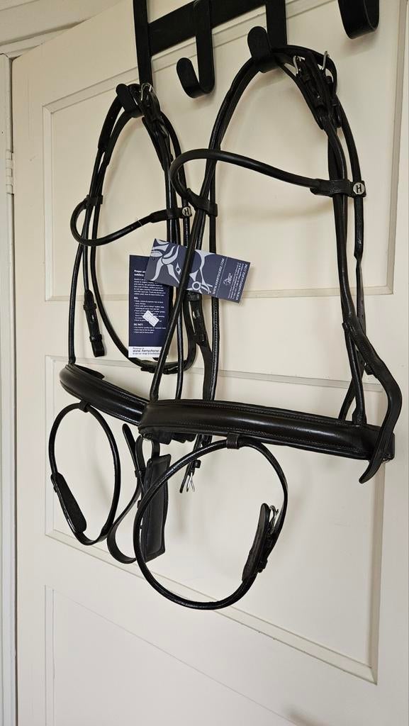 Bruin rondgenaaid hoofdstel mt pony HH  2x nieuw!, Ophalen of Verzenden, Nieuw, Dressuur