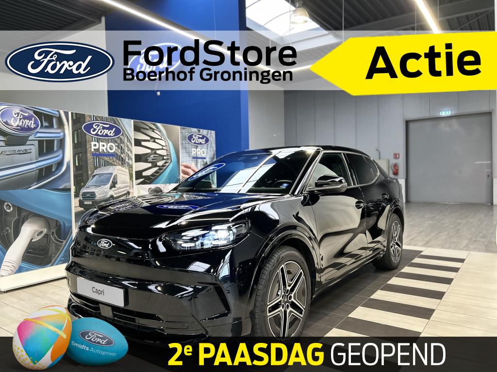 Ford Capri Ext Range RWD 77 kWh PREMIUM | Driver Ass. Pack |, Zwart, 1000 kg, 627 km, 750 kg