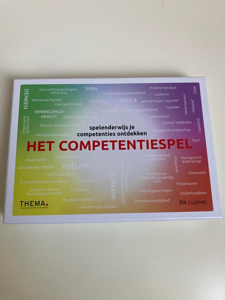 Het Competentiespel - Ontdek je kwaliteiten - Thema, Een of twee spelers, Ophalen of Verzenden, Zo goed als nieuw