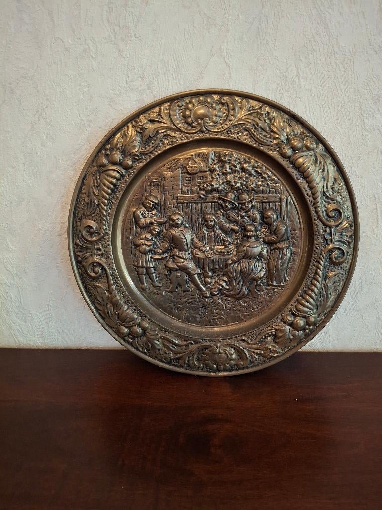 Wandbord koper/brons, Ophalen of Verzenden