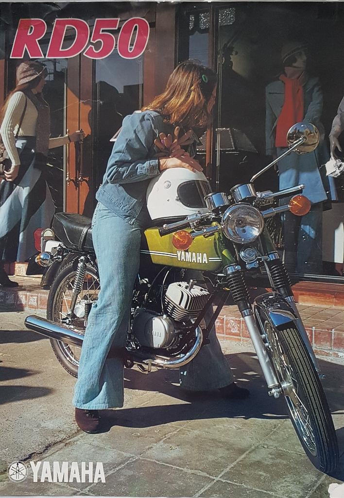 Yamaha 50cc folders RD, FS1, DT en scooters, Ophalen of Verzenden, Yamaha