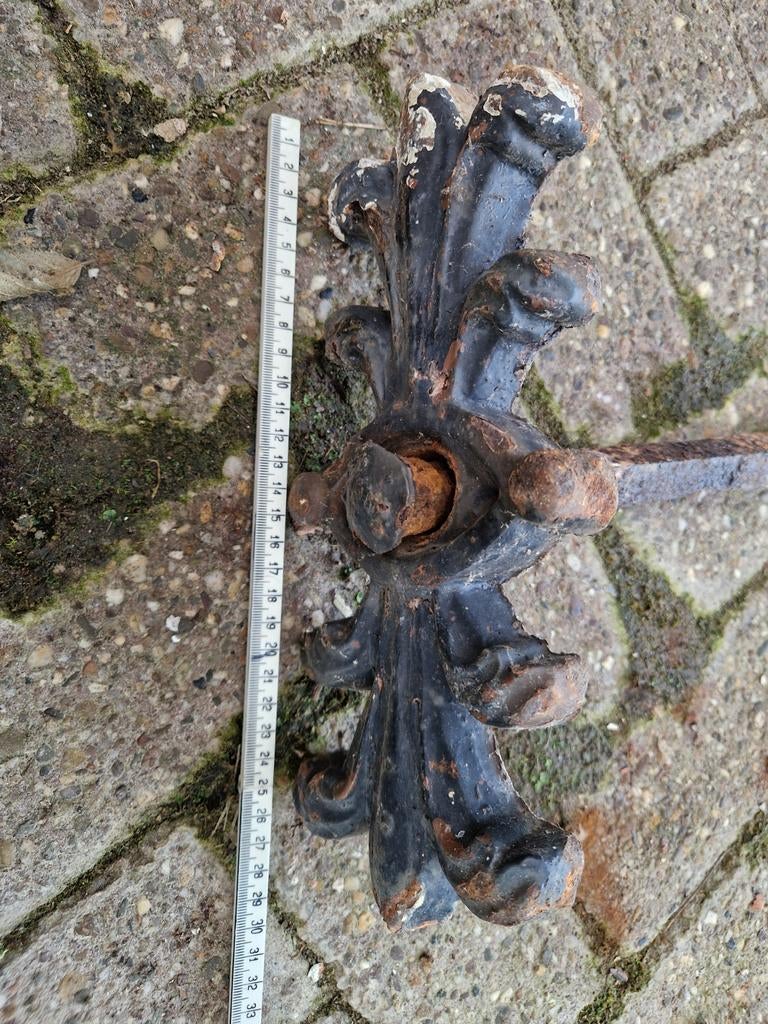 Set van 8 Antieke Gietijzeren Muurankers - Decoratief, Ophalen of Verzenden