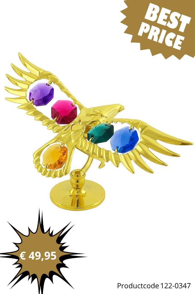 Luxe 24K Vergulde Beeldjes met Kristal – Uniek & Stijlvol, Mvm detailhandel, Pjmink@casema.nl, Nieuw, Ophalen of Verzenden