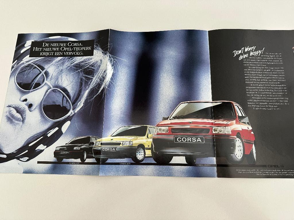 Folder Opel Corsa Gsi Opel Calibra, Ophalen of Verzenden, Zo goed als nieuw, Opel