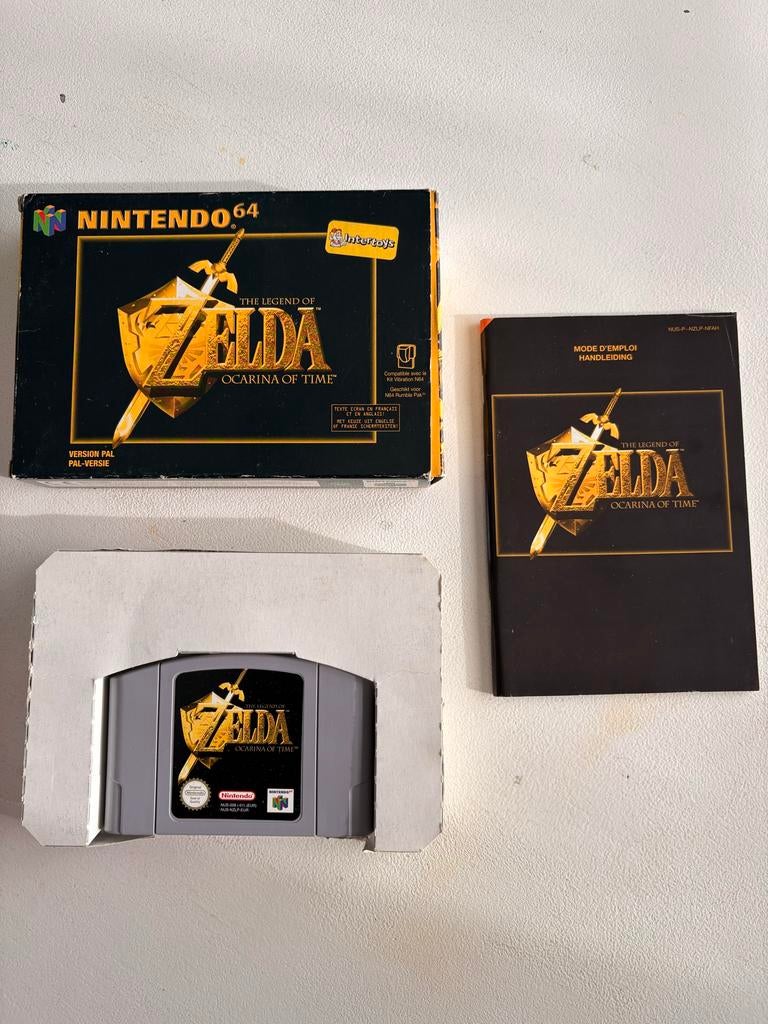 Zelda Ocarina of Time Nintendo 64 compleet in doos, Avontuur en Actie, Gebruikt, 1 speler, Ophalen of Verzenden