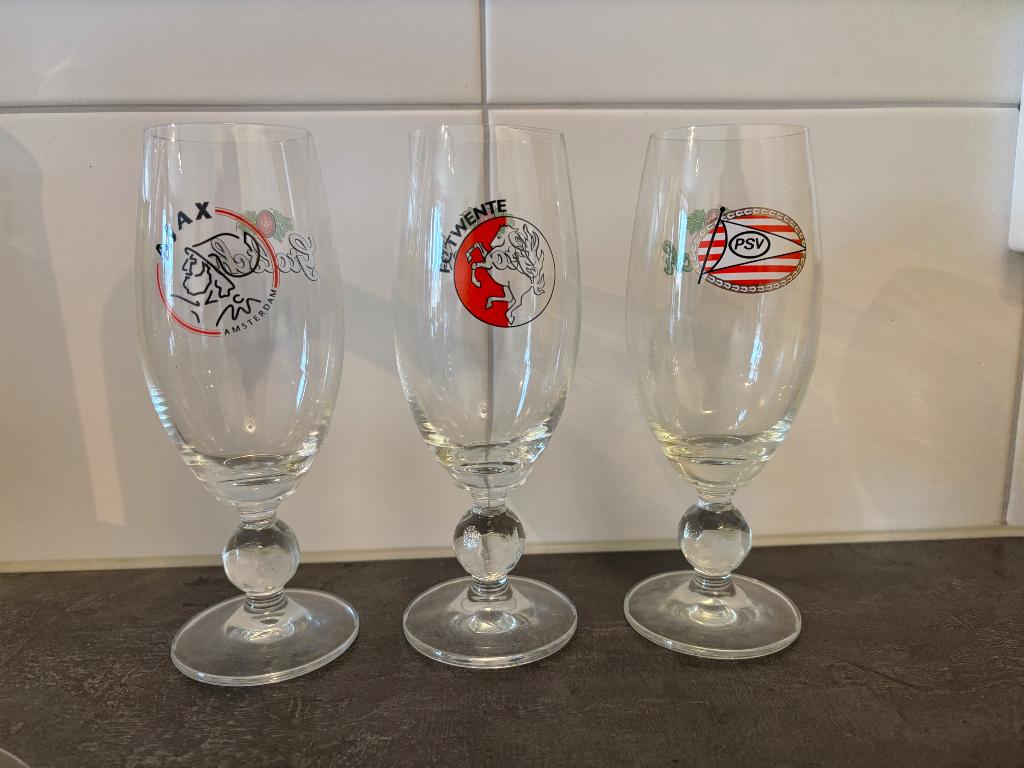 Bier glazen alle merken grolsch bavaria heineken, Ophalen, Zo goed als nieuw, Glas of Glazen, Grolsch