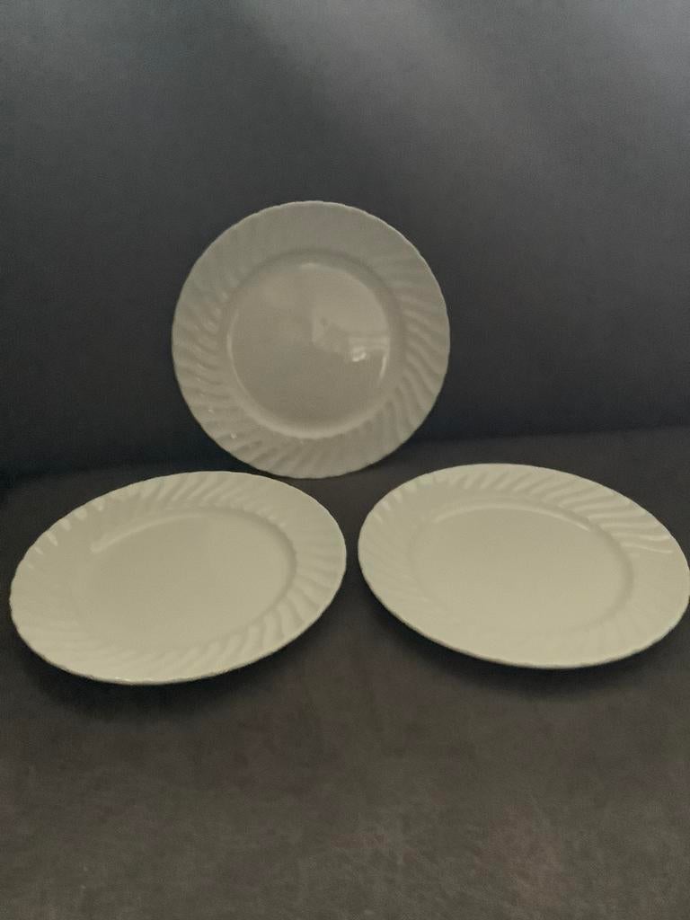 3 Ontbijtbordjes Staffordshire Ridgway est 1792, Ophalen of Verzenden