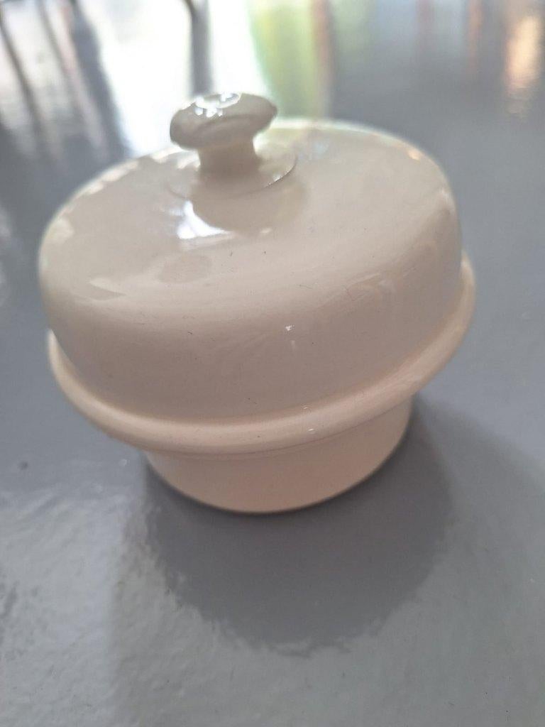 Franse terrine roomkleurig geglazuurd model Simplex, Antiek en Kunst, Ophalen of Verzenden