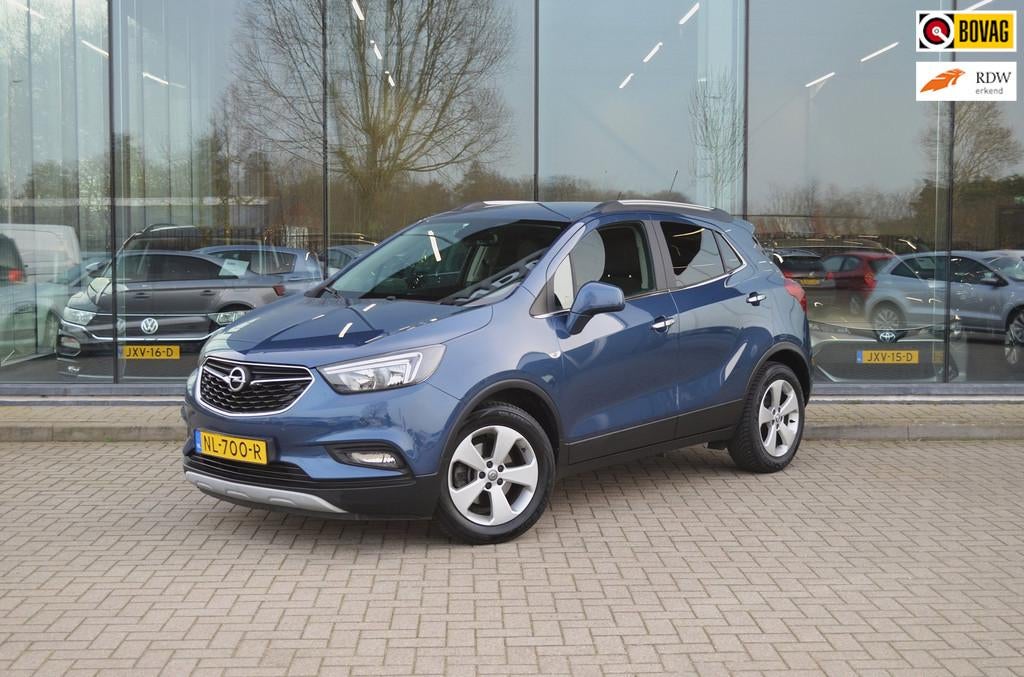 Opel Mokka X 1.4 Turbo Innovation | Trekhaak | Camera | Crui, Voorwielaandrijving, Gebruikt, Blauw, Leder en Stof