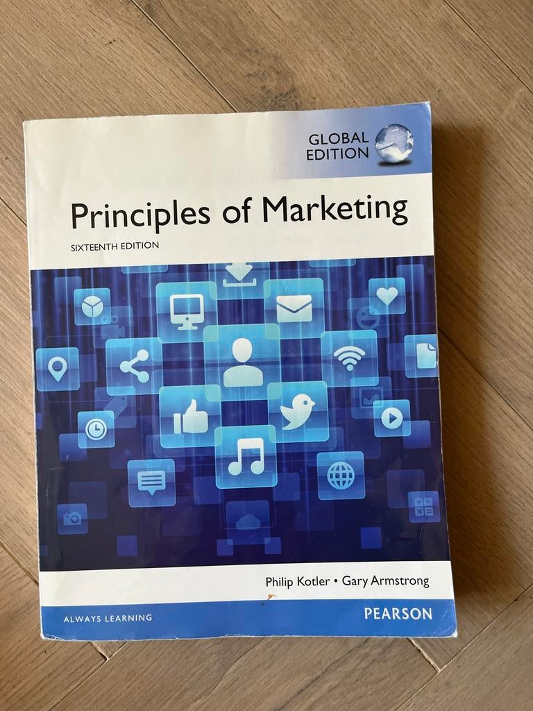 Principles of Marketing - Zestiende editie, Boeken, Ophalen of Verzenden, Gelezen, Economie en Marketing