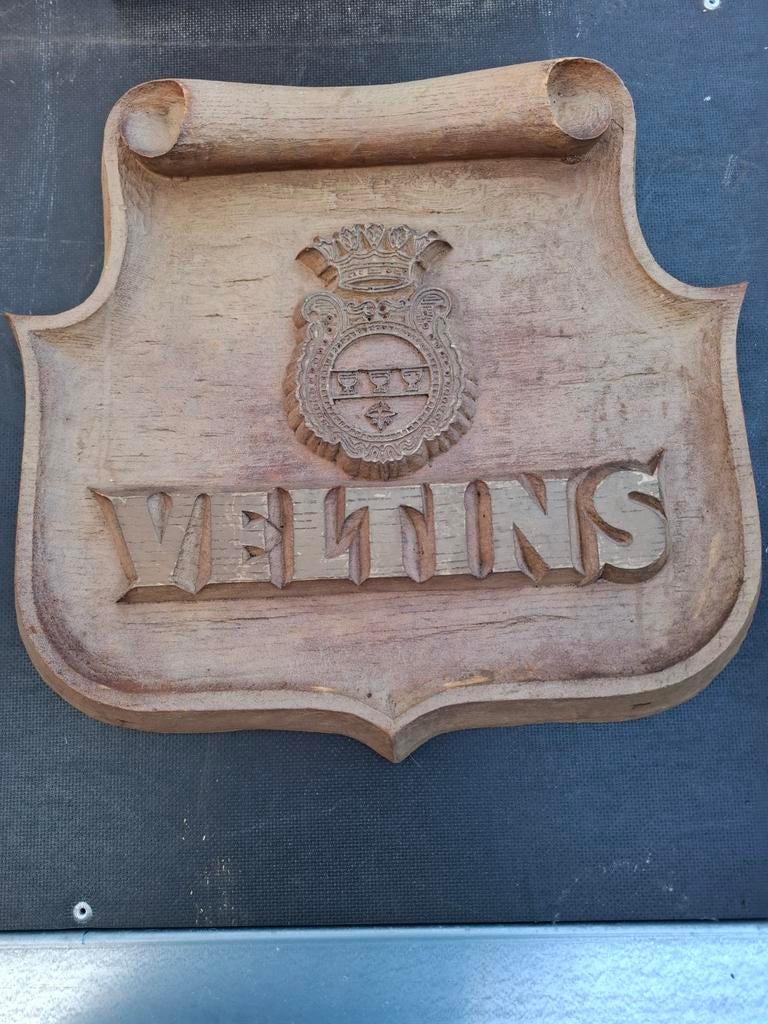 Veltins Houten Wandbord - Uniek Brouwerij Decoratie, Ophalen of Verzenden