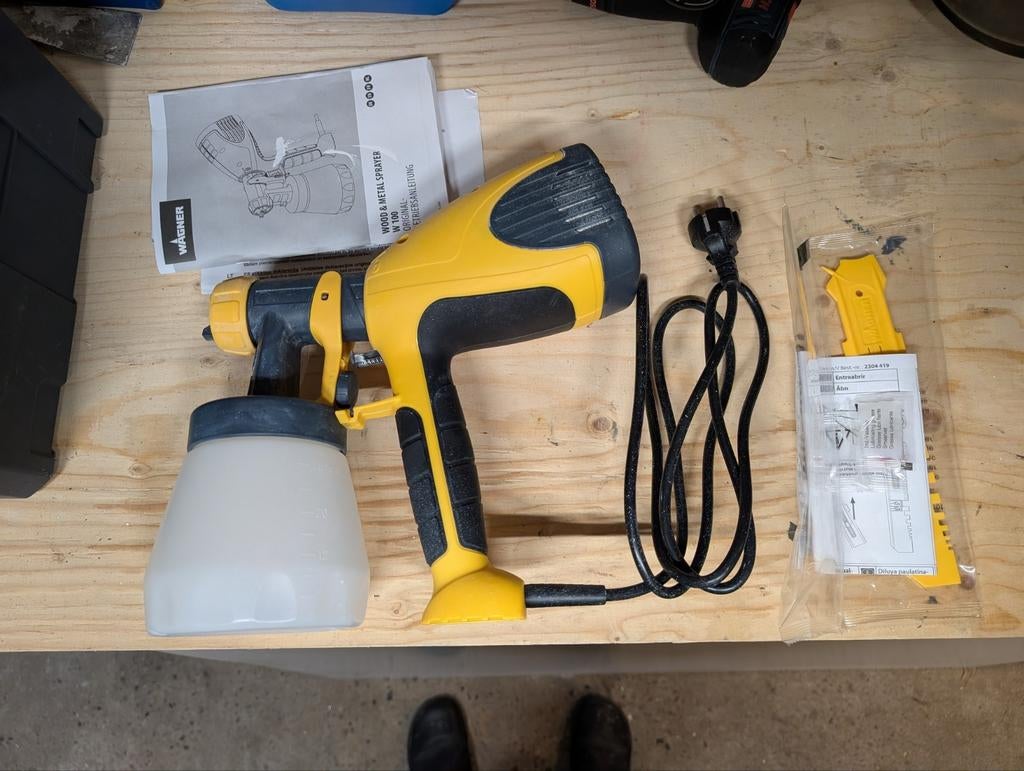 Wagner verfspuit, Ophalen of Verzenden, Gebruikt, Verfspuit of Verfpomp