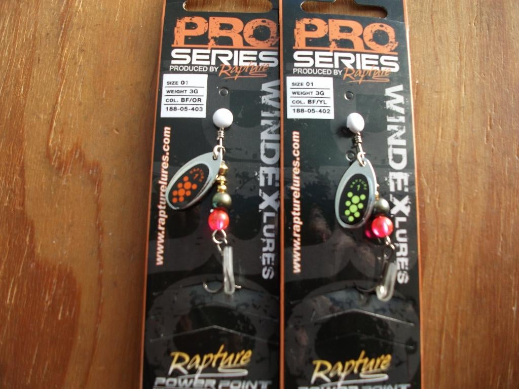 Rapture Pro Serie Windex kunstaas blinkers /roofvis blinkers, Ophalen of Verzenden, Nieuw, Kunstaas