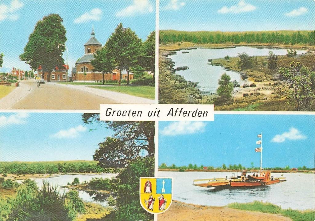 Groeten uit Afferden, Ophalen of Verzenden, 1960 tot 1980, Ongelopen, Limburg