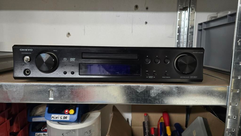 Onkyo DR-S501 DVD Receiver - Werkt naar behoren, Audio, Tv en Foto, Versterkers en Receivers, Gebruikt, Stereo, 60 tot 120 watt