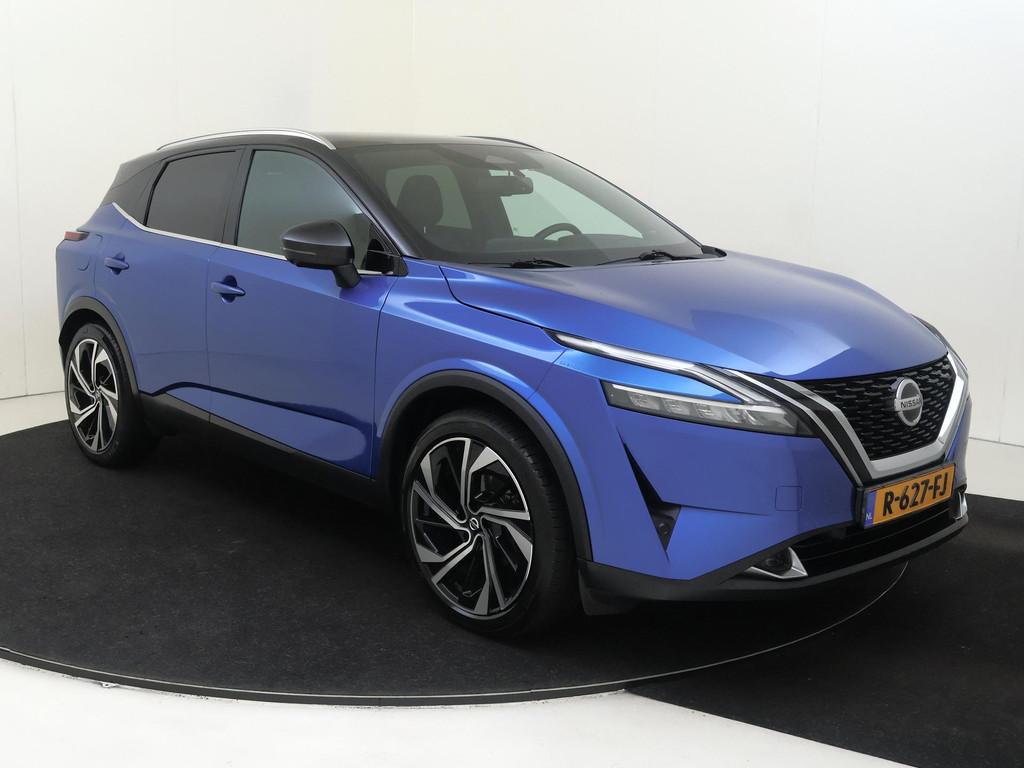 Nissan Qashqai 1.3 MHEV Xtronic Tekna Plus Trekhaak | Stoelm, Euro 6, Blauw, Qashqai, Adaptive Cruise Control