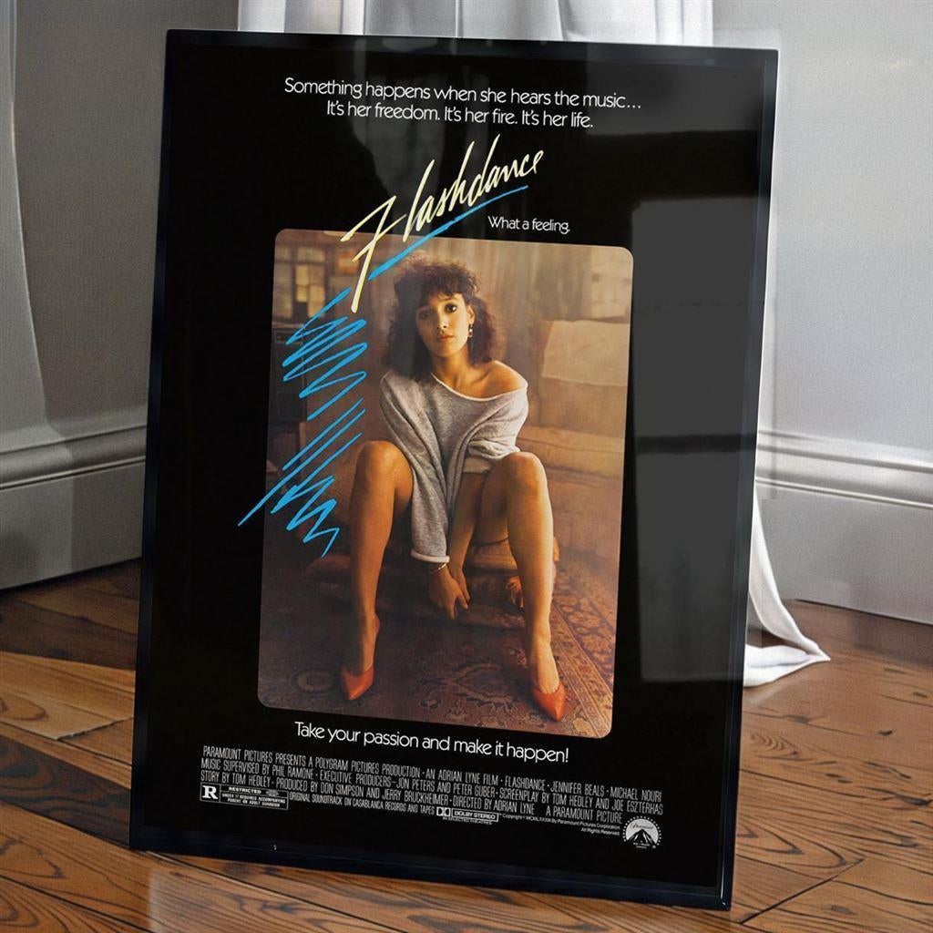 FLASHDANCE 1980 jaren 80 dans film poster, Ophalen of Verzenden, Nieuw, A1 t/m A3, Film en Tv