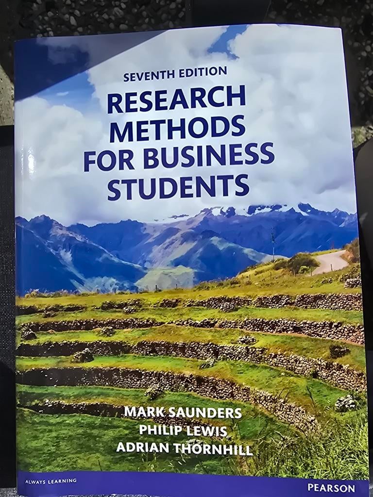 Research Methods For Business Students, Ophalen of Verzenden, Nieuw