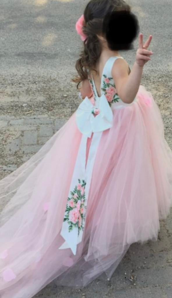 Feest / Galajurk kind 4/5 jaar, Ophalen, Zo goed als nieuw, Roze, Bruidsmeisjeskleding