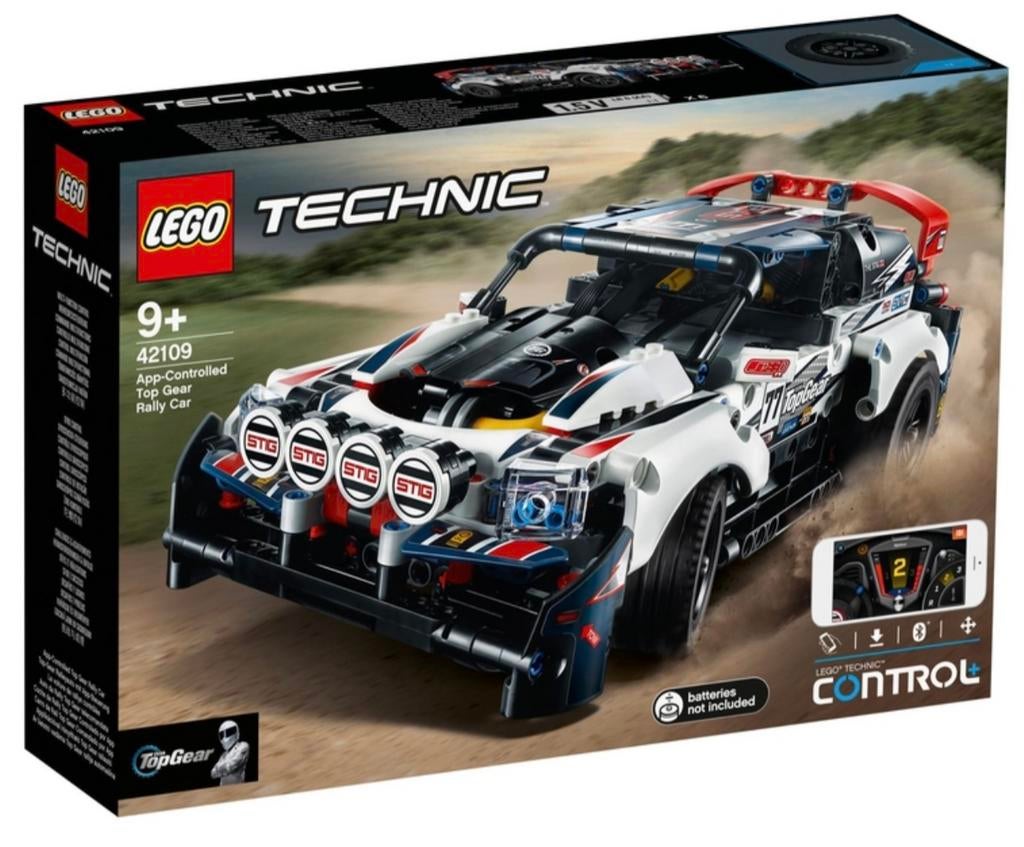 Lego Technic auto 42109 Top Gear Rally Car met doos - O2, Lego, Lego, Lego, Ophalen of Verzenden