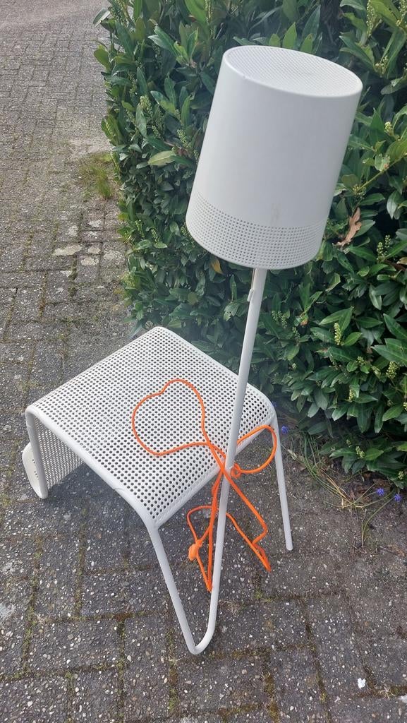 Ikea PS collectie 2014 bijzettafel wit lamp met tafel, Ophalen of Verzenden, Zo goed als nieuw, Minder dan 100 cm