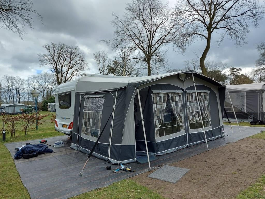 Dorema President de luxe 280 maat 10,met luifel en aanbouw, Ophalen, Gebruikt, Dorema