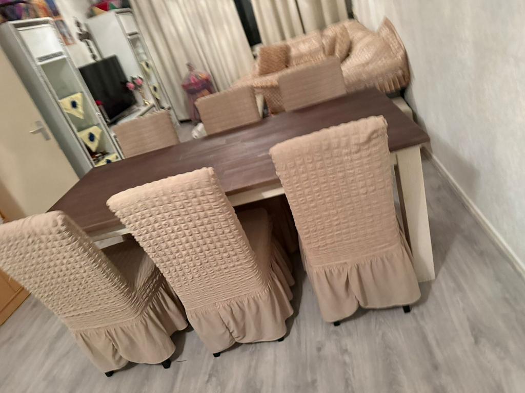 Eettafel (zonder stoelen), Ophalen, Eikenhout, Eikenhout, 50 tot 100 cm