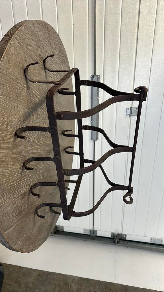 smeedijzeren pannenrek,wildrek,, Ophalen, Zo goed als nieuw, Wandkapstok, Minder dan 100 cm