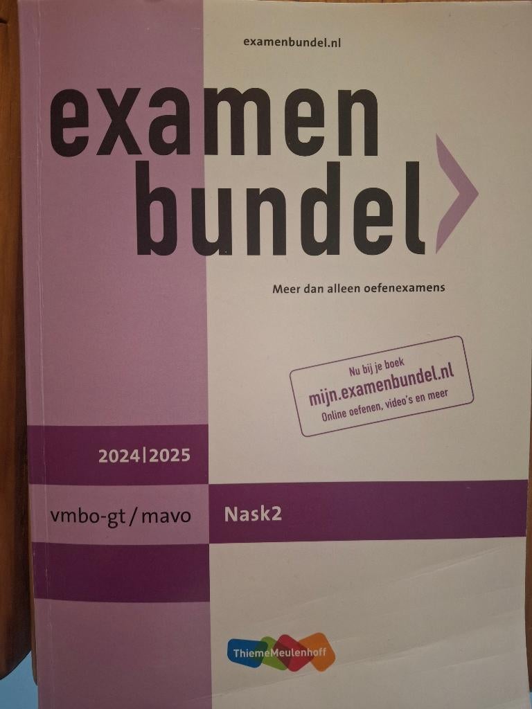 Examenbundel Nask 2 VMBO-gt / Mavo 2024/2025, Ophalen of Verzenden, Zo goed als nieuw, VMBO, Natuurkunde